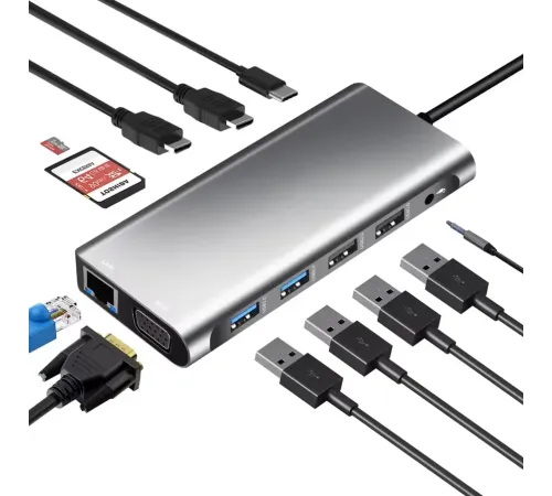 ZR610 Type-C 12 İn 1 Çift Hdmı