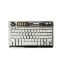 ZR612 Rgb Şeffaf Beyaz Bluethooth Klavye