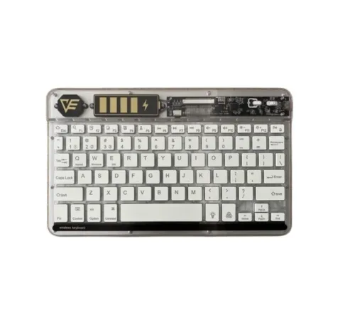 ZR612 Rgb Şeffaf Beyaz Bluethooth Klavye