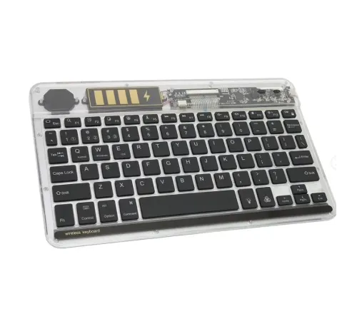 ZR612 Rgb Şeffaf Siyah Bluethooth Klavye