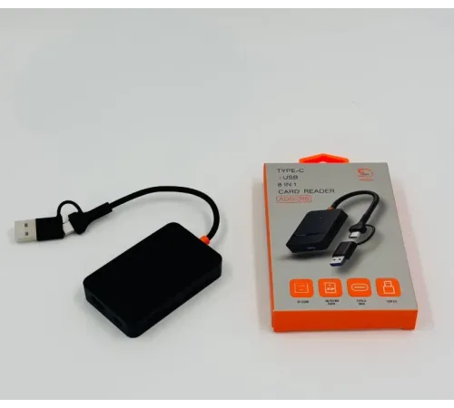 ZR783 Ads-316 Type-C + Usb 8 İn 1 Card Reader 5Gbps
