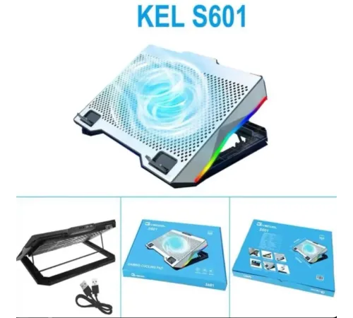 ZR924 S601 Tek Fanlı Rgb Metalik Laptop Soğutucu