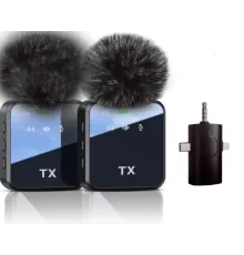 ZR983 F11-2 Kablosuz Çiftli Çok Girişli Mikrofon