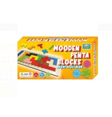 Ahşap Beşli Blok Oyunu