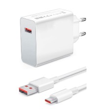 120Watt Turbo 1 x USB-A 1 Mt A to C Kablolu Duvar Şarj Aleti AC109