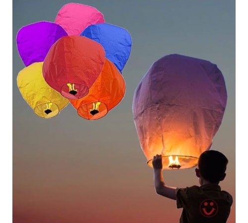 Dilek Feneri Gece Gökyüzü Dilek Balonu 1 Adet