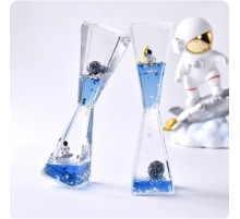 Uzay Temalı Dökülen Yağ Kum Saati