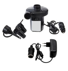 Yatak - Havuz Şişirme Boşaltma Pompası Araç Çakmak + 220V Çift Başlık