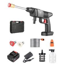 48V Şarjlı Çift Bataryalı Taşınabilir Basınçlı Oto Yıkama Bahçe Sulama Tabancası