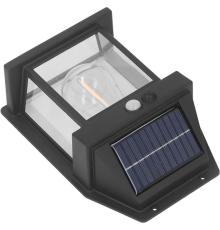 Güneş Enerjili Bahçe Aydınlatması Aplik Dekor Solar Ve Sensörlü Bahçe Balkon ve Garaj Lambası