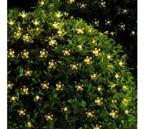 Solar 30 Ledli Çiçekli Günışığı Bahçe Aydınlatma Dekorasyon Güneş Enerjili