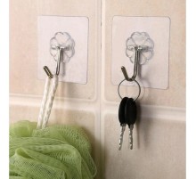 Kendinden Yapışkanlı Şeffaf Askı 5 Li Set