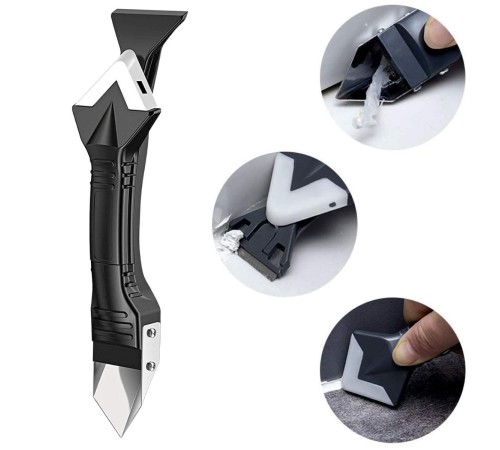 Fayans Derz Silikon Kazıyıcı Sıyırıcı Ve Uygulayıcı Aparat 3 ü 1 Arada