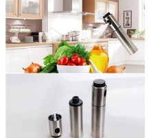 Paslanmaz Çelik Gövdeli Spray Yağlık - Zeytinyağ/sirke Püskürtücü