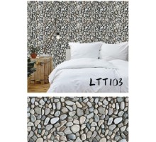 Çakıl Taşı Desenli Yapışkanlı Kaplama Kağıdı Büyük Boy 3 Metre