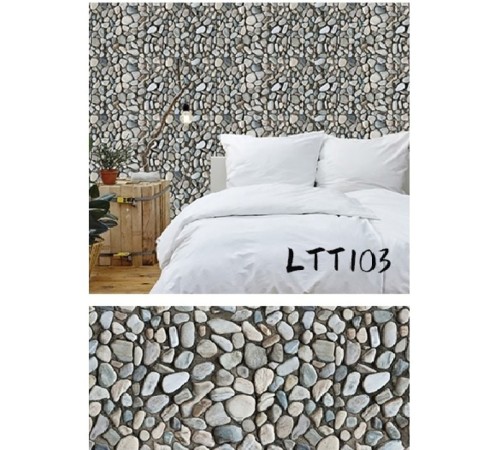 Çakıl Taşı Desenli Yapışkanlı Kaplama Kağıdı Büyük Boy 3 Metre