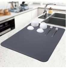 Kaymaz Tabanlı Çok Amaçlı Su Emici Sihirli Tezgah Üstü Bulaşık Yıkama Kurulama Kurutma Matı