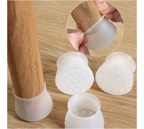 Masa Ve Sandalye Ayak Koruyucu Silikon 12 Adet