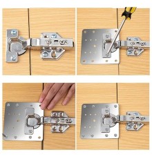 Paslanmaz Çelik Menteşe Onarım Plakası