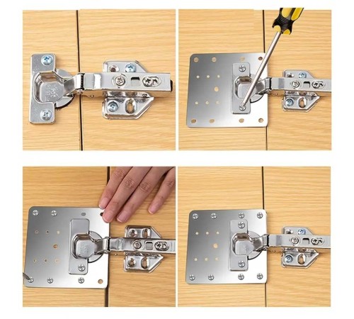 Paslanmaz Çelik Menteşe Onarım Plakası