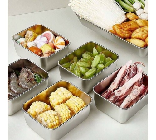 Paslanmaz Çelik Saklama Kabı 1 Adet