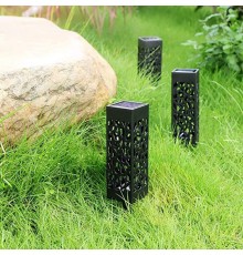 6 Adet Dekoratif Solar Güneş Enerjili Bahçe Aydınlatması Yürüyüş Yolu Seti