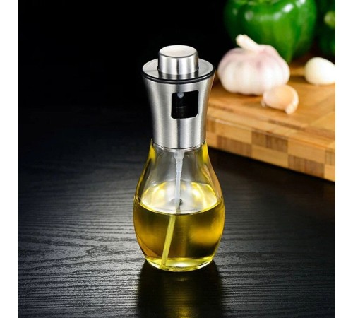 Paslanmaz Çelik Başlıklı Cam Spray Yağdanlık