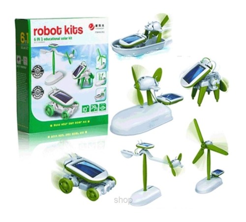 Güneş Enerjili Robot Oluşturma Seti (6 in 1)
