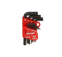 120 mm 10 Parça Alyan Seti Siyah