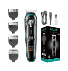 T Bıçak Sıfır Kesim LCD Ekran Şarjlı Tıraş Makinesi V-075