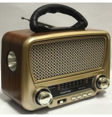 Güneş Enerjili Nostaljik Fm Aux Usb Müzik Çalar Rt-819