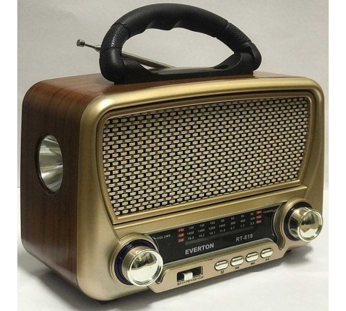 Güneş Enerjili Nostaljik Fm Aux Usb Müzik Çalar Rt-819