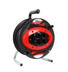 50 MT Makaralı 4 lü Elektrik Uzatma Priz 3 x 2,5 Mm Siyah