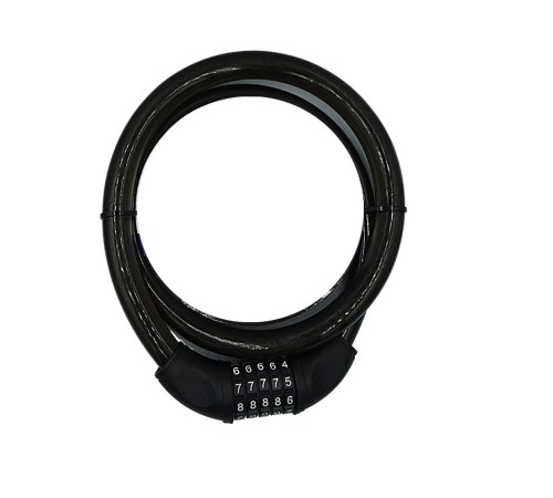 YM-747 120cm 20mm 5 Şifreli Siyah Motorsiklet Kilidi