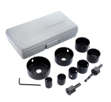 11 Parça Panç Seti Ağaç Kesme Testere Matkap Ucu Takımı Alçıpan Tavan Kesme