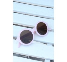 Pembe Renk Yuvarlak İskandinav Çocuk Gözlüğü