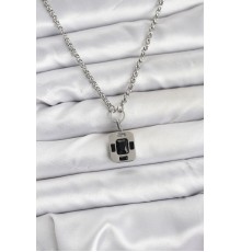 316L Çelik Zincir Gümüş Renk Vintage Model Kadın Kolye - TJ-BKO10686