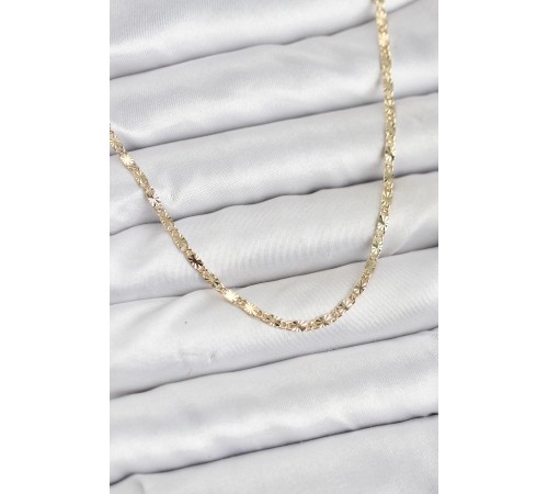 CM 14K Gold Renk Lazerli Zincir Model Kadın Kolye TJ-BKO10923