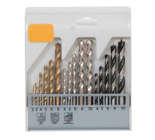 16 Parça Matkap Ucu Seti Beton Metal Ahşap Kutulu