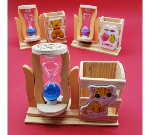 Kum Saati Kalemlik Kutulu