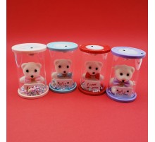 Işıklı Cam Fanus İçinde Ayıcık