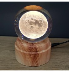 Dolunay Tasarımlı Dönen Cam Küre