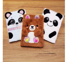 Panda Tasarımlı Peluş Defter
