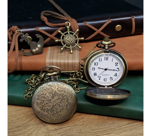 Metal Köstekli Cep Saati Yıldız Model