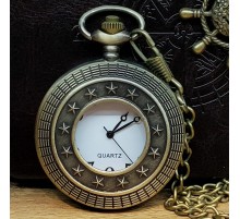 Metal Köstekli Cep Saati Yıldız Model