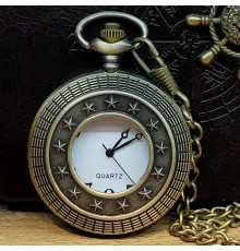 Metal Köstekli Cep Saati Yıldız Model