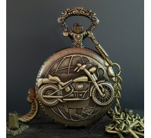 Motor Tasarımlı Köstekli Antika Saat
