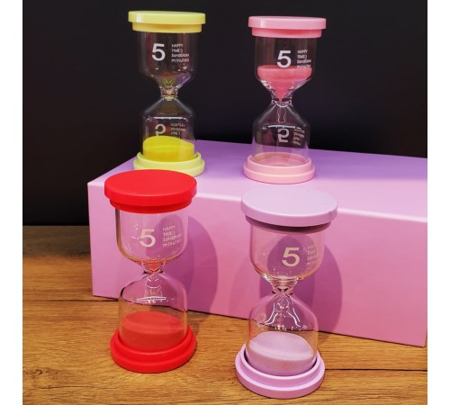 Renkli 5 Dakikalık Kum Saati