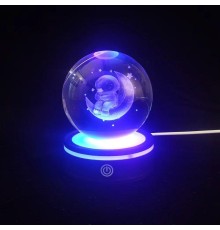 Renk Değiştiren Yeni Nesil Usb li Dönen Cam Küre