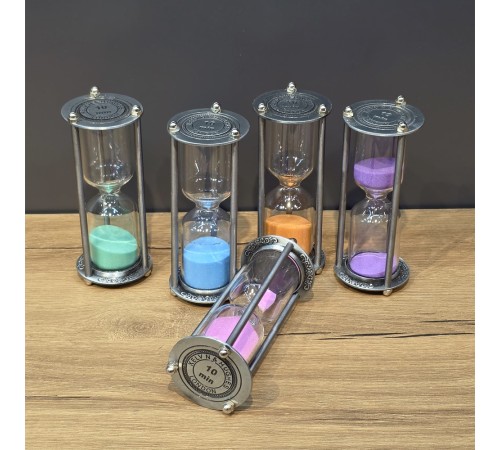 Metal 10 Dakikalık Kum Saati